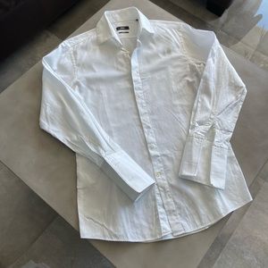 Hugo Boss White Dress Shirt / Neck 15.5